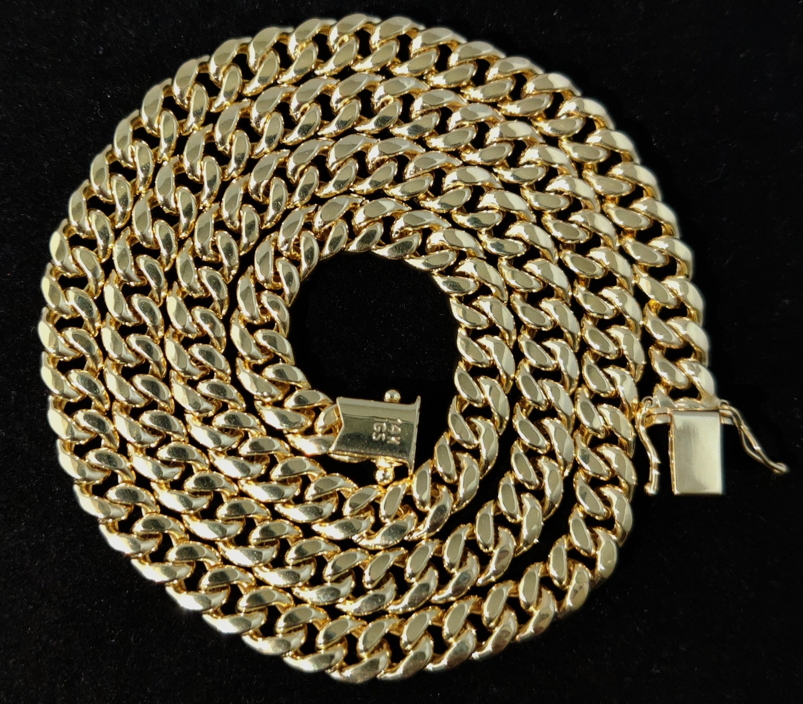 14k Real Gold Miami Cuban Link Chain Necklace 3mm 6.7mm - Etsy