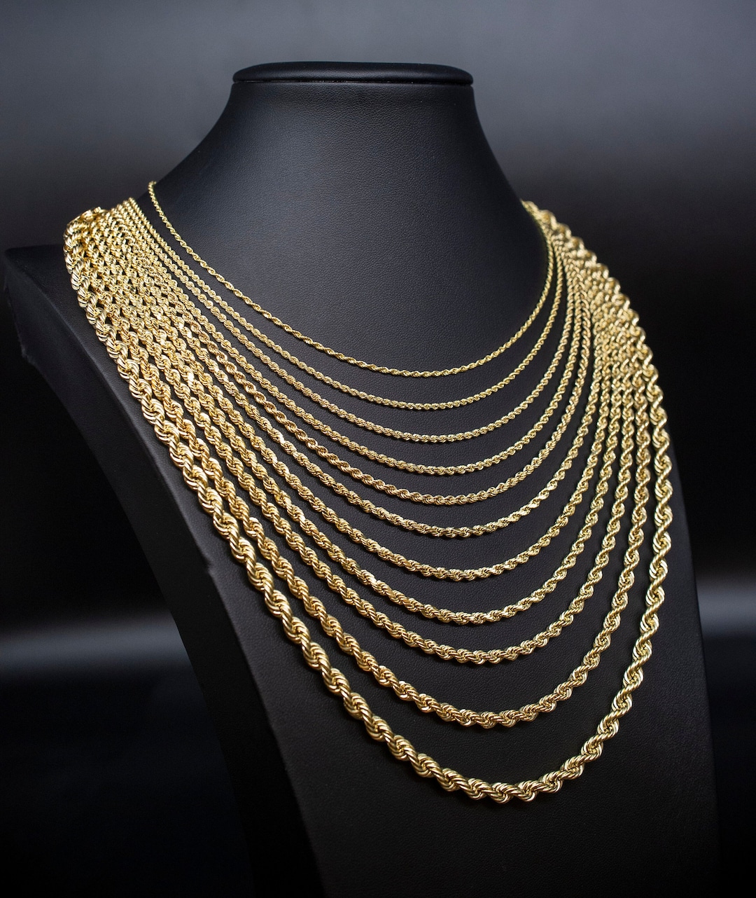 Buy 14K Gold Rope Chain Gold Rope Chain Necklace 2mm