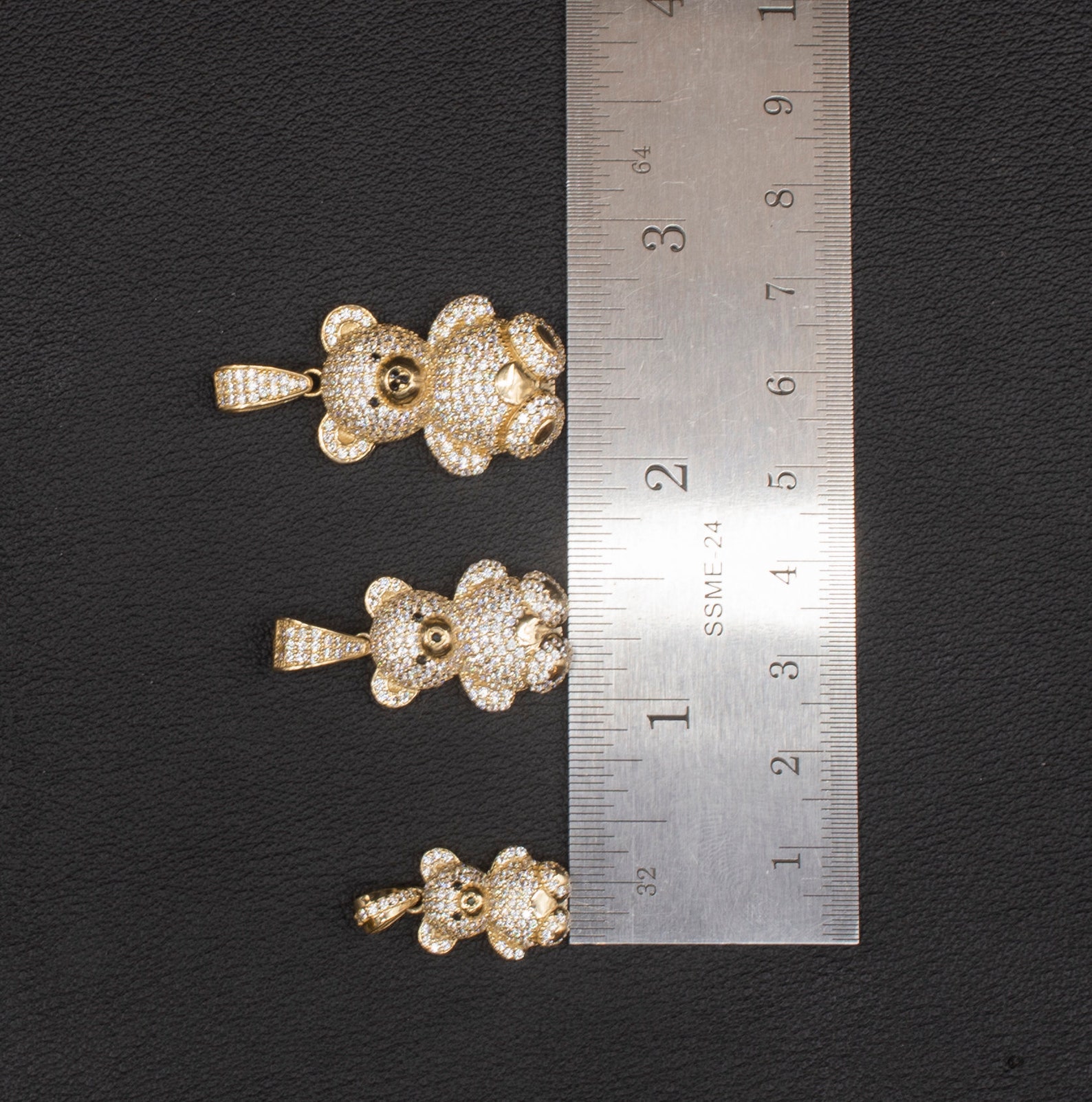 14k Real Gold Pendants Necklace14k Real Gold Teddy Bear 10k Etsy