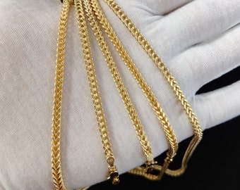 Collana In Oro Giallo 10K Tipo Franco - Catena Per Uomo E Donna - Foto 12