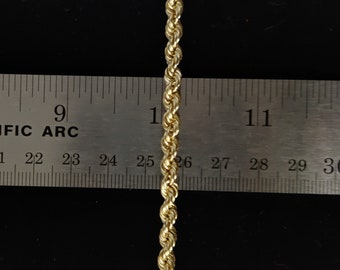Buy 10K Gold Rope Chain Gold Rope Chain Necklace 2mm 2.2mm 2.6mm