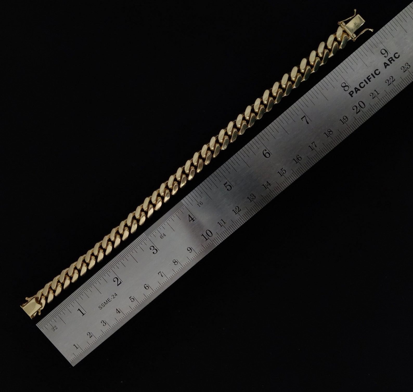 FULLY SOLID 14k Real Gold 9.5MM Miami Cuban Chain Bracelet Box - Etsy