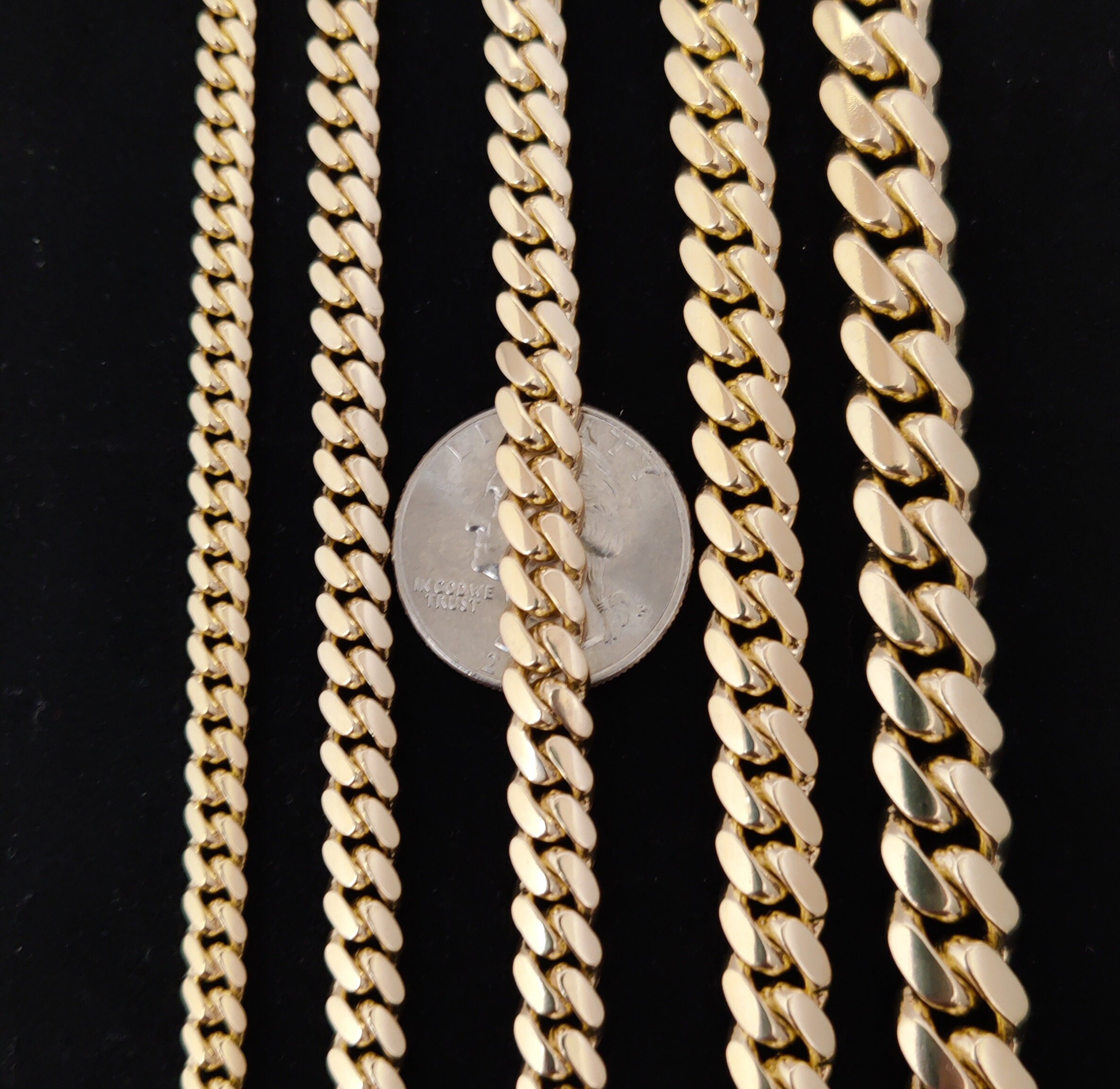 Bracciale A Maglia Cubana In Oro, Bracciale In Oro Da Uomo Da 9 - Foto 12