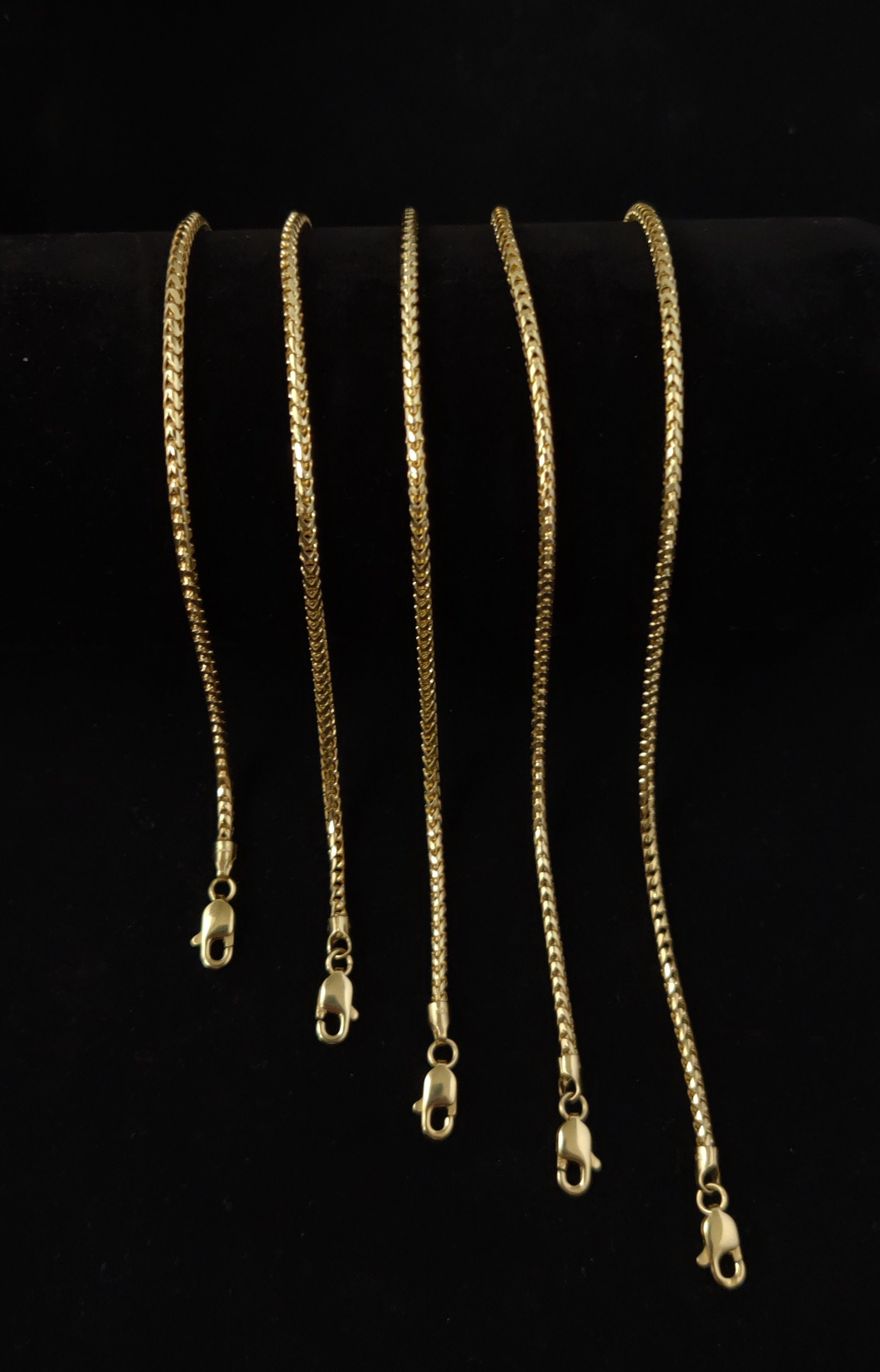 10K SOLID Gold Franco Chain Bracelet 10K Gold Braceletwomen Etsy