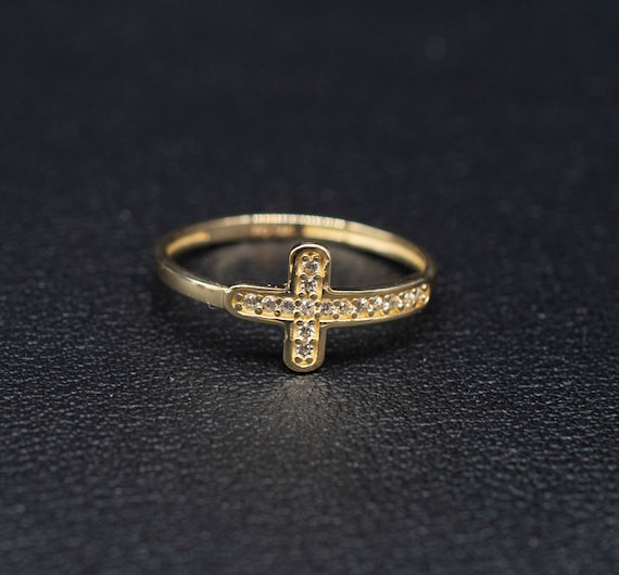 Cross Ring Gold main image 0