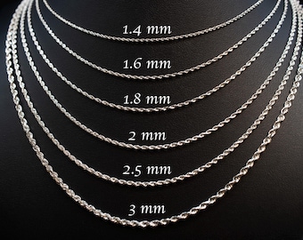 Catene, collane e pendagli da uomo in oro bianco | Acquisti Online su