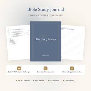 Bibelstudien-Tagebuch, SOAP-Methode, Schriftstellenplaner, Devotionalie (PDF-Download)