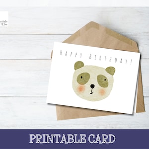 Printable Kids Birthday Card Colorful Birthday Card Happy Birthday ...