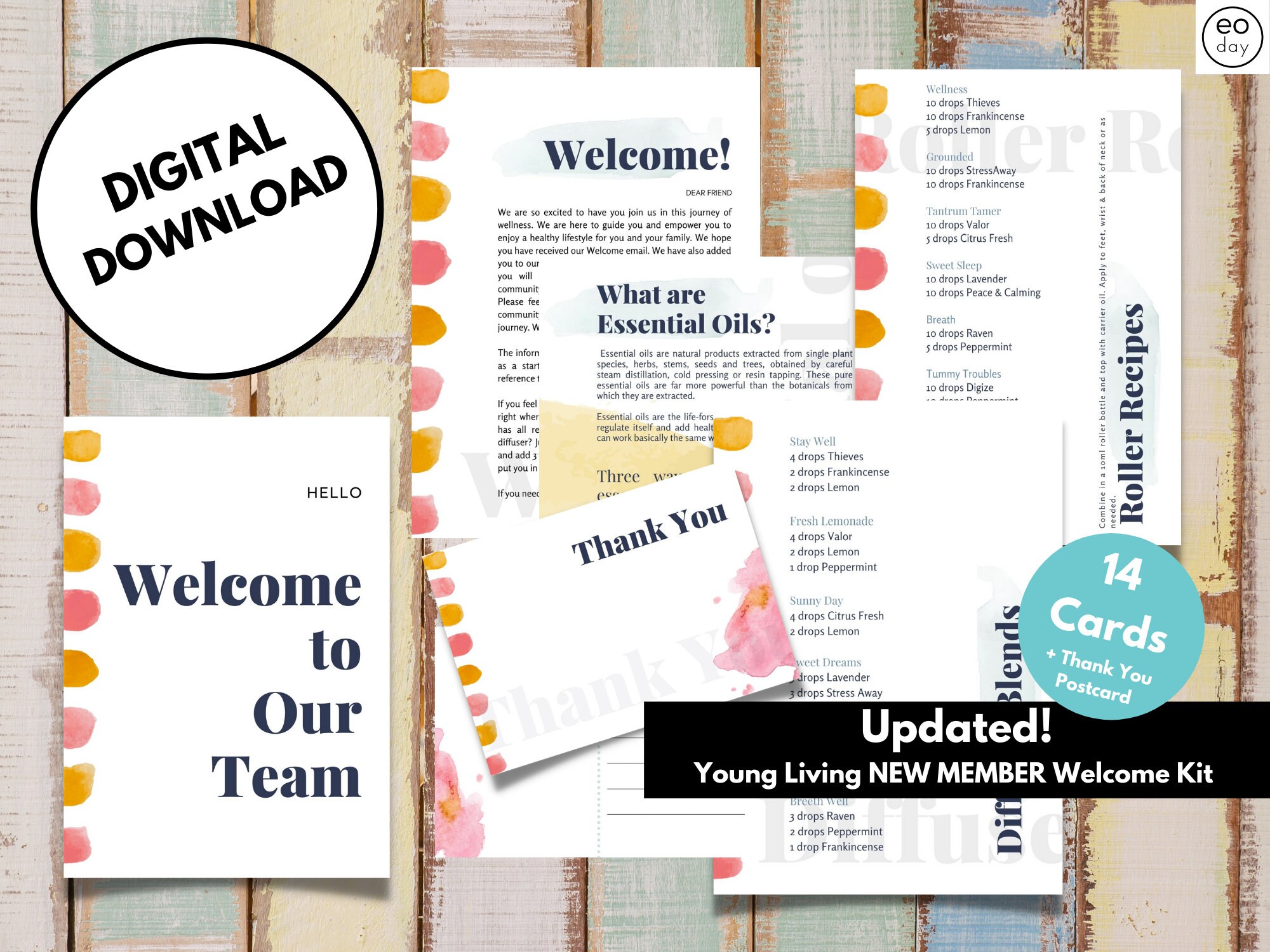 Young Living New Member Kit Essential Oil Printable Etsy