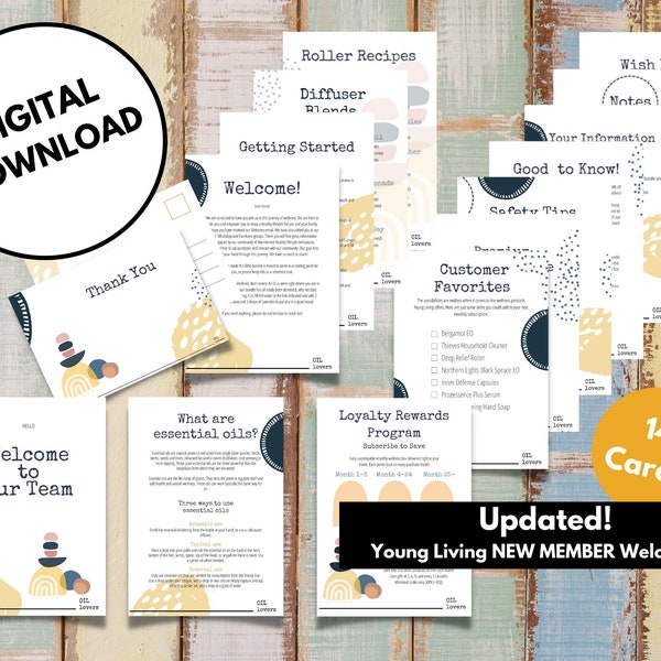 Welcome Kit Young Living - Etsy