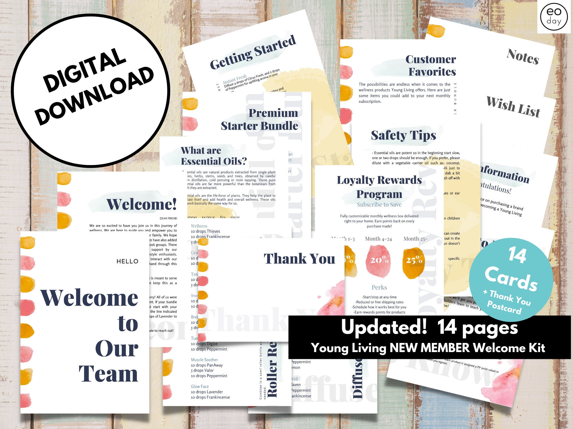 Young Living New Member Kit Essential Oil Printable Etsy