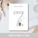 Printable 7th Birthday Card | Happy Birthday Card | Birthday Card for ...
