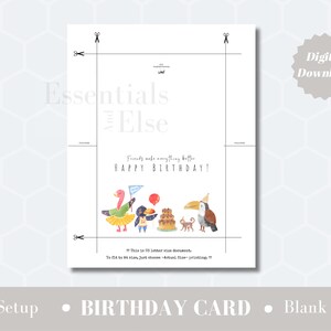 Printable Birthday Card for Kids Kids Greeting Card Birthday Card