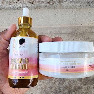 Tratamento para queda de cabelo pós-parto, óleo para crescimento capilar e condicionador leave-in, óleo para cabelo, cabelos cacheados, transformação para mamãe