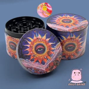 サングラスと目を保護する天使 - 50mm 4ピース メタル製カスタムタバコグラインダーギフト