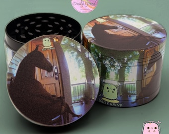 Pony Chillin' On The Porch - 50mm 4-Piece Metal Custom Tobacco Grinder Christmas Gift