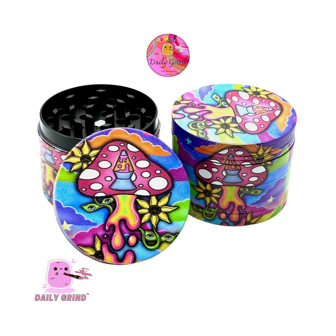 Cute Lava Lamp Mushroom Cartoon Tie Dye Design 50mm 4 Piece Etsy