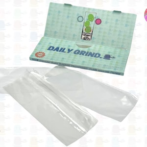 Daily Grind™ Cartine Kingsize in vetro - 100% vegetali, alta qualità, super carine! 50 fogli, idea regalo