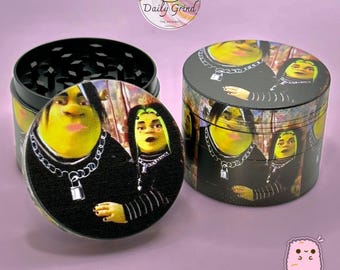 Emo Goth Funny Parody Meme - 50mm Custom 4-Piece Metal Tobacco Grinder - Christmas Gift