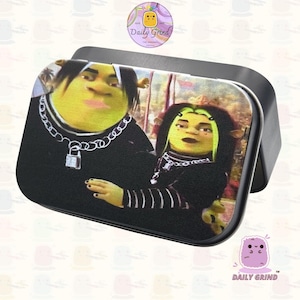 Emo Goth Funny Parody - Small Metal Tin Box with Hinged Lid Gift