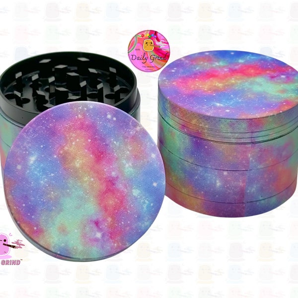 Colourful Milky Way Galaxy Beautiful Art - 50mm 4-Piece Premium Custom Metal Kitchen Herb Grinder Cute Gift Idea