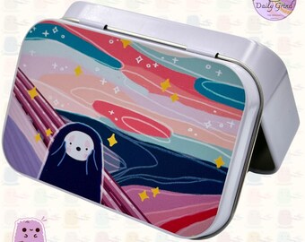 Dream World Sunset Small Metal Tin: Calm, Crystal & Jewellery Storage Gift