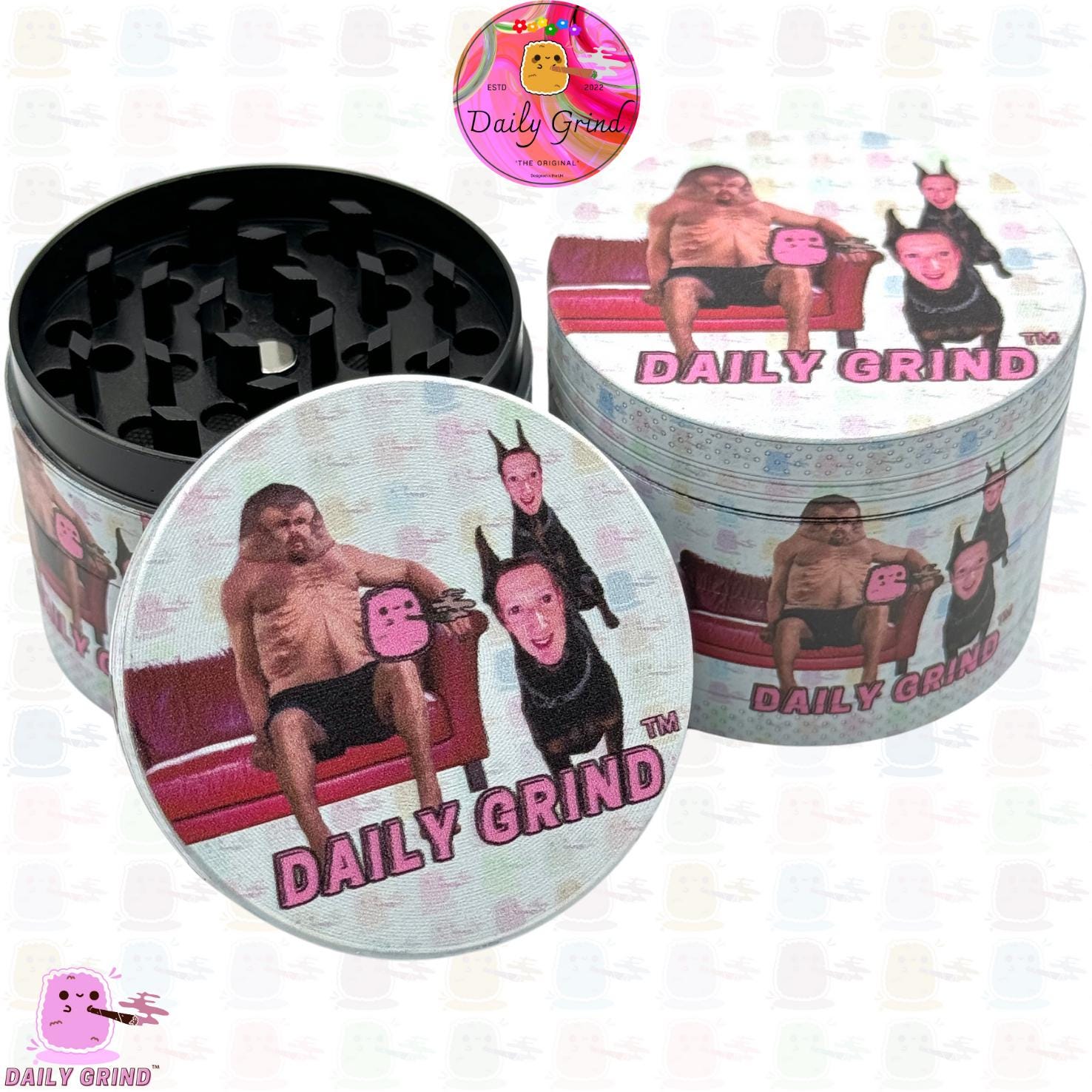 Daily Grind™ Funny 50mm Tobacco 4-Piece Grinder