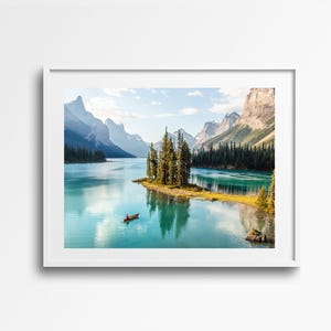 Banff Jasper Travel Print | Digital Download, Printable Art, Wall Art Home Decor, Landscapes, Nature Photography, Banff National Park,