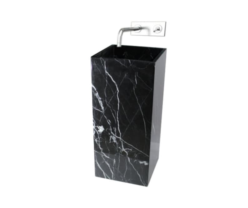 Elegant Black Marble Pedestal Sink Handmade Marble Pedestal Etsy