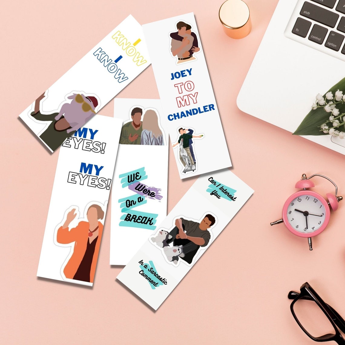 Printable Friends Bookmarks Friends TV show bookmarks GIft Etsy