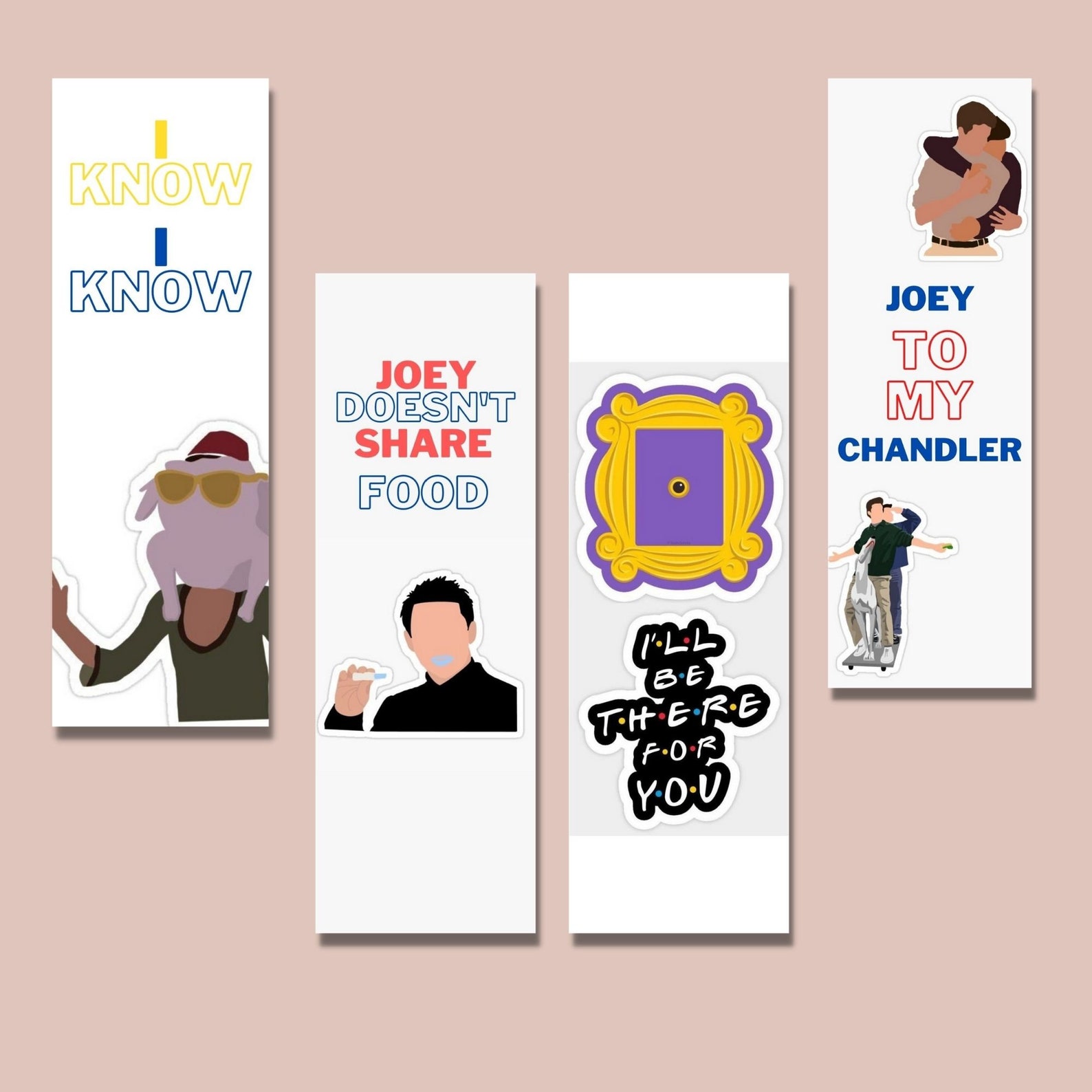 Printable Friends Bookmarks Friends TV show bookmarks GIft Etsy