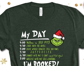 grinch schedule sweatshirt