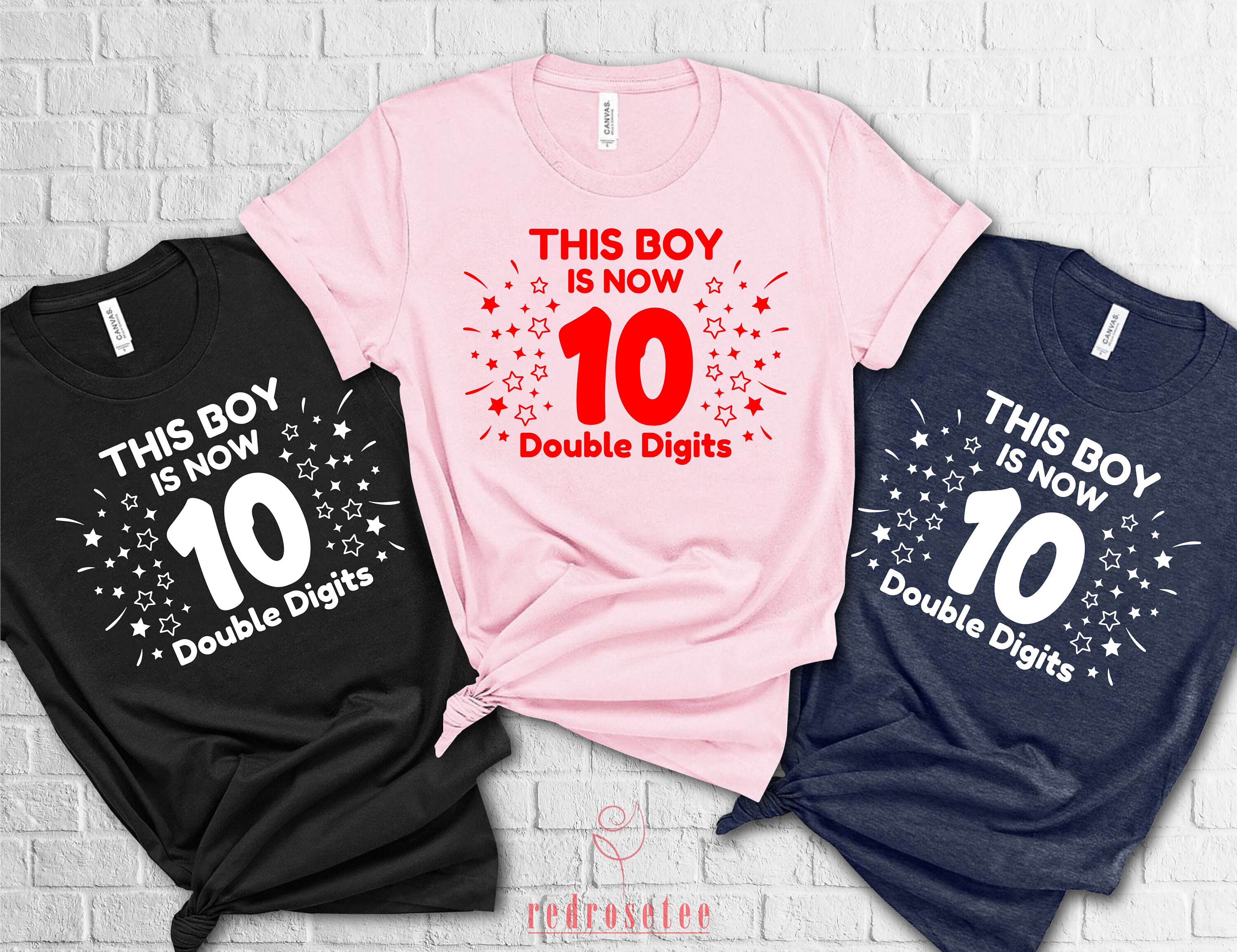This Boy Double Digits Shirt 10 Double Digits Ten Birthday Etsy UK