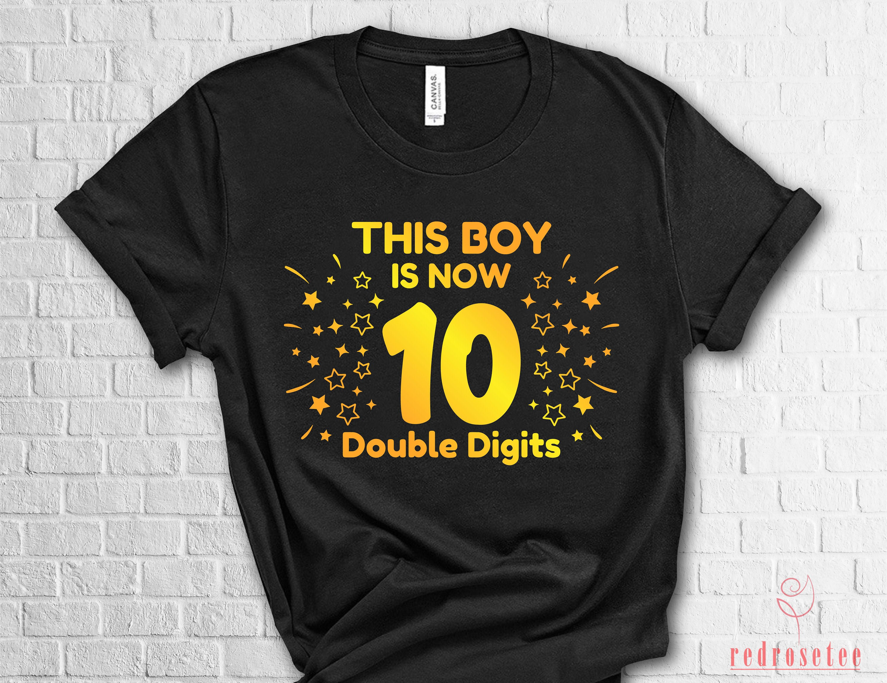 This Boy Double Digits Shirt 10 Double Digits Ten Birthday Etsy UK