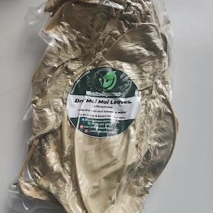 Dehydrated Moin Moin Leaves / Ewe Moin Moin - Soak in Water for at least 8 hours Before Use for Best Results