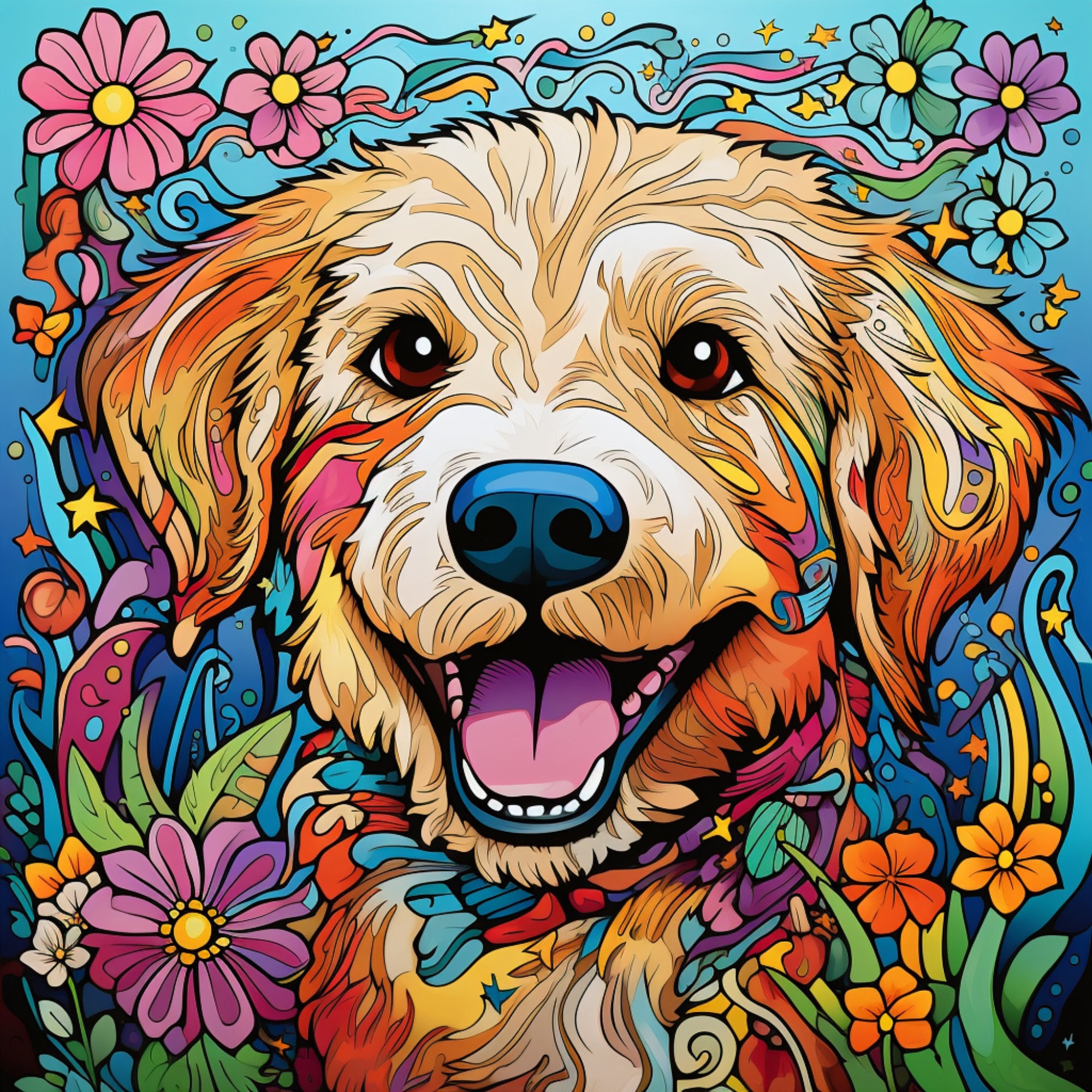 Printable Cat and Dog Coloring Book for Kids and Adults Pet - Etsy