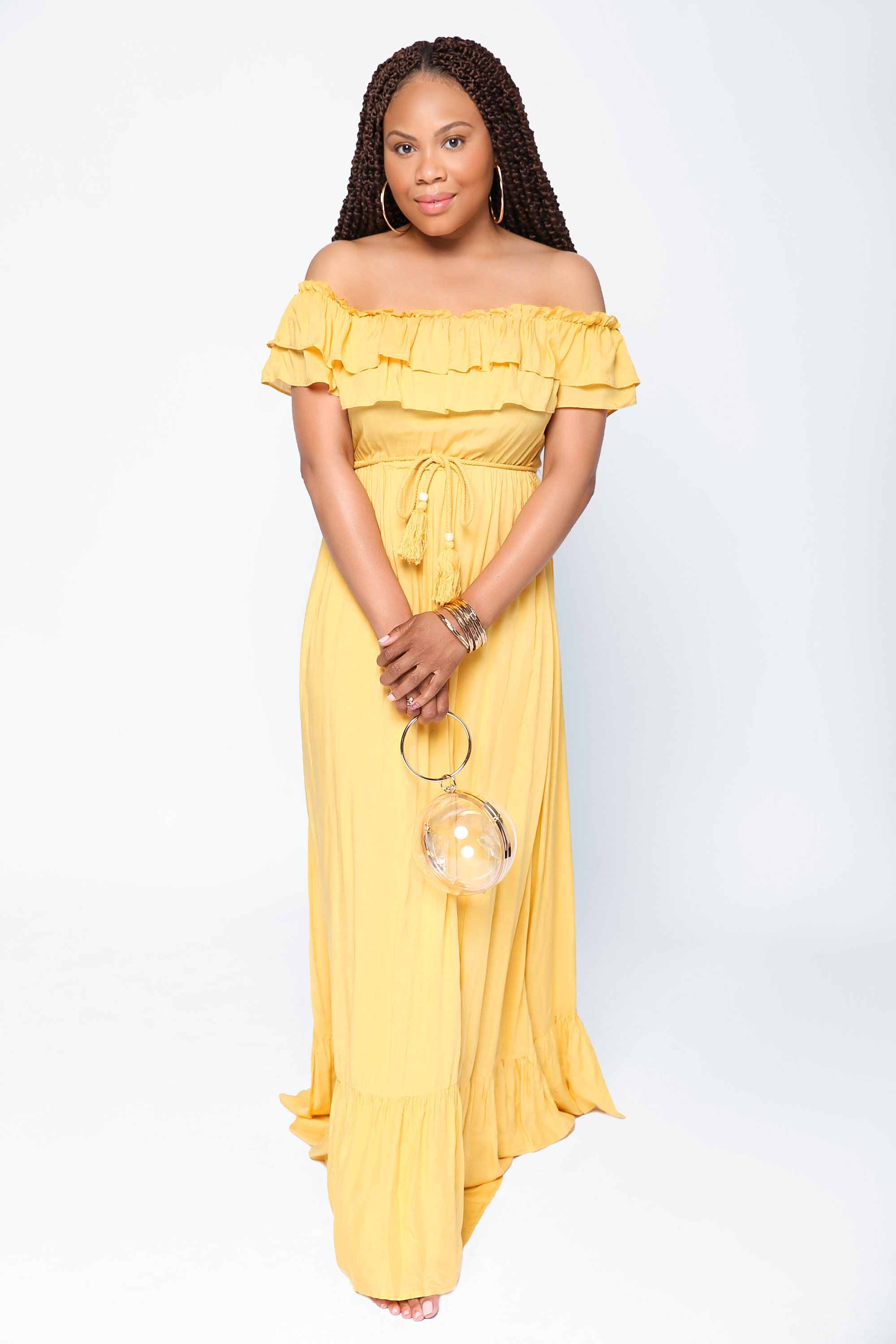 Maxi Dress Mustard | Etsy