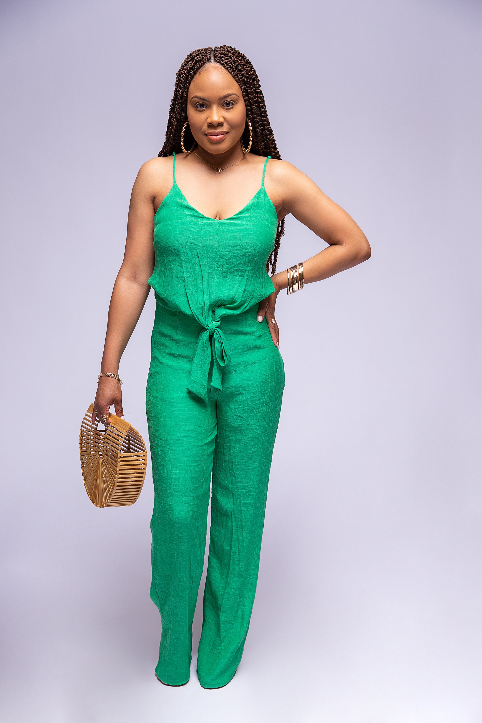 Jumpsuit Green Etsy