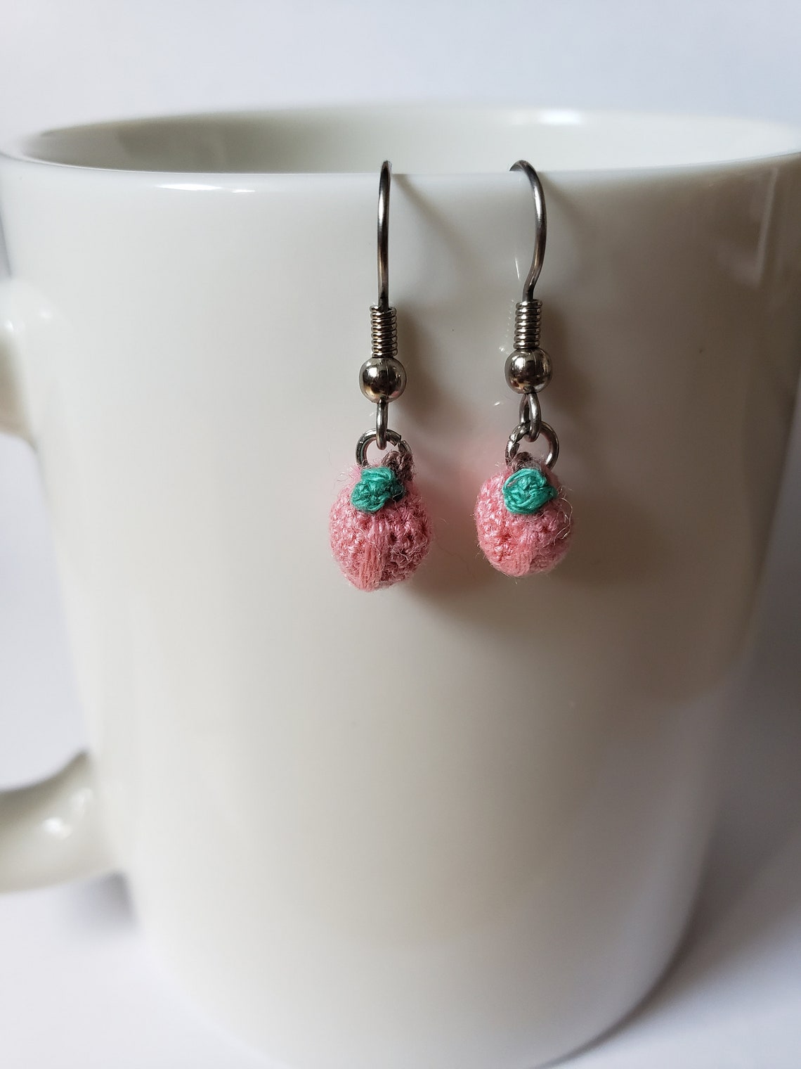 Mini fruit crochet amigurumi earrings Etsy