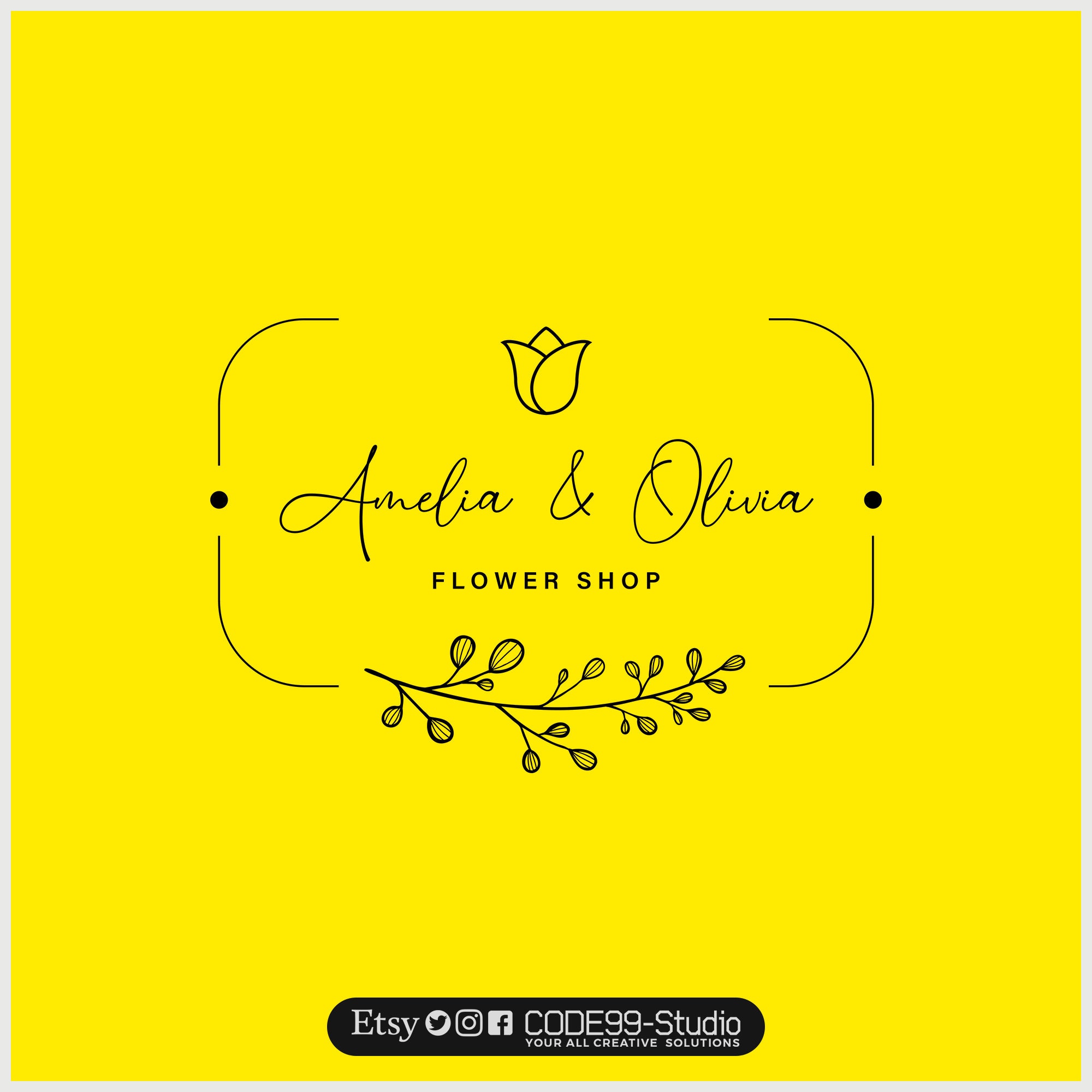 Flower Logo Design With Free Animation Flower Logo Design - Etsy Flower Logo Design With Free Animation Flower Logo Design - Etsy
