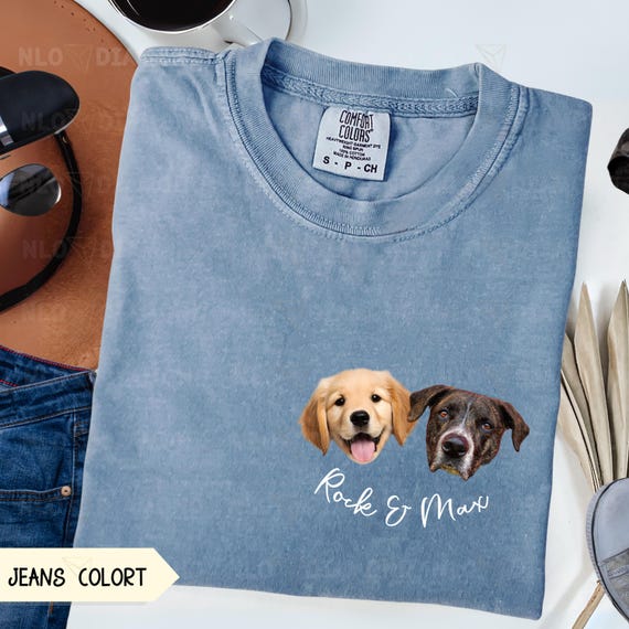 Custom Dog Dad Shirt, Custom Pet Shirt, Fathers Day Gift, Custom Dog Dad Shirt with Pet Names, Dog Owner Tee, Dog Lover Shirt, Dog Photo Tee