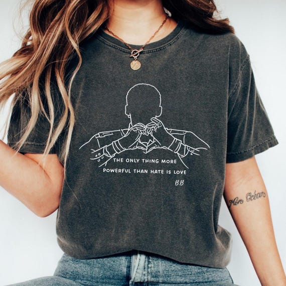 Comfort Colors® The Only Thing More Powerful Than Hate Is Love Shirt, Superbowl 2026 Shirt, Bad Bunny T-Shirt, Anti Ice Tee, Abolish Ice