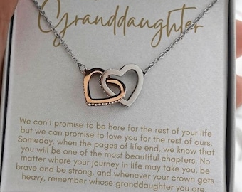 To Granddaughter from us, Granddaughter Gifts, To Our Granddaughter From Grandparents, Granddaughter Necklace, Gifts for granddaughter