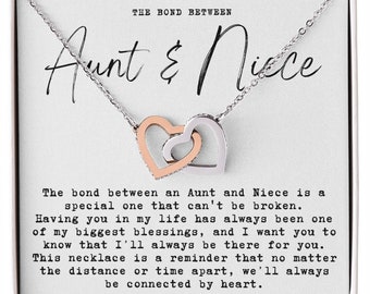 Niece Gift From Aunt, Gifts For Aunt From Niece, Niece Birthday Gift, Gifts For Niece, Auntie Gifts, The Bond Between Aunt and Niece