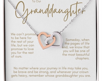 Granddaughter Necklace, To Our Granddaughter, Granddaughter Gifts, Gift for Granddaughter, Granddaughter Birthday Gift, Christmas Gift