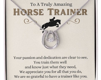 Horse Trainer gifts, equestrian gifts, gift for horse lover, horse gifts for girl, horseshoe jewelry, Personalized Horse Gifts