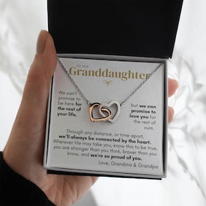 To Granddaughter from us, To Our Granddaughter From Grandparents, Granddaughter Gifts, Granddaughter Necklace, Jewelry From Grandparents