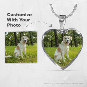 Dog Remembrance Gift, Dog Memorial Gift, Pet Photo Necklace, Pet Loss Gift, Pet Memorial, Custom Dog Necklace, Pet Remembrance Gift