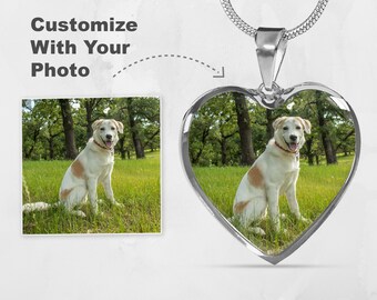 Dog Remembrance Gift, Dog Memorial Gift, Pet Photo Necklace, Pet Loss Gift, Pet Memorial, Custom Dog Necklace, Pet Remembrance Gift