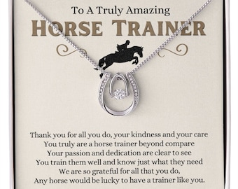 Gifts For Horse Trainer, Equestrian Jewelry, Horse Gifts For Girl, Custom Horse Gift, Horseshoe Jewelry, Personalized Horse Gifts For Women